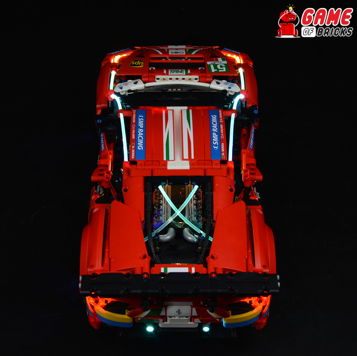 LEGO Ferrari 488 GTE “AF Corse #51” 42125 Light Kit