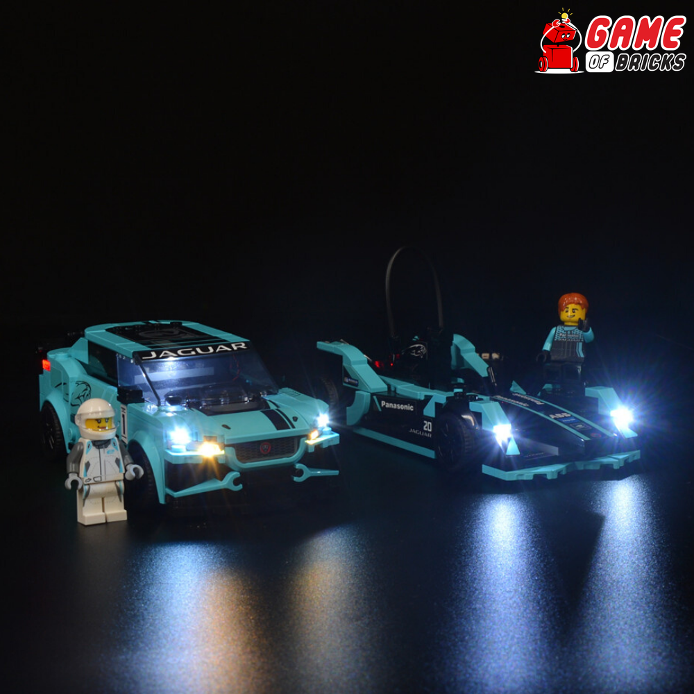 LEGO Jaguar Racing GEN2 car & Jaguar I-PACE eTROPHY 76898 Light Kit